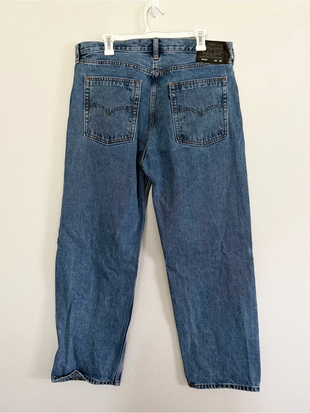 Levis Skateboarding Baggy Fit Denim Jeans Light Wash Mens Baggy 90s Sz 36x30
